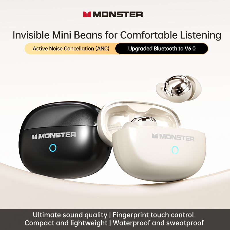 Sleep Mask Headphones Bluetooth - Monster A08 ANC Bluetooth 6.0 Mini
