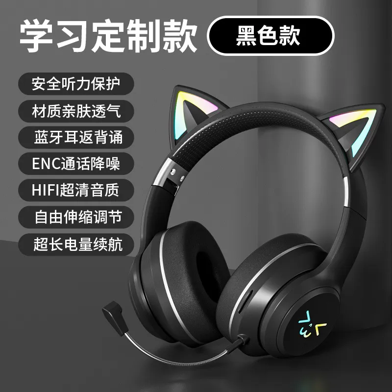 Cat Ear Wireless Bluetooth Hea - Cat Ear Bluetooth Headset Led ulasan dan harga