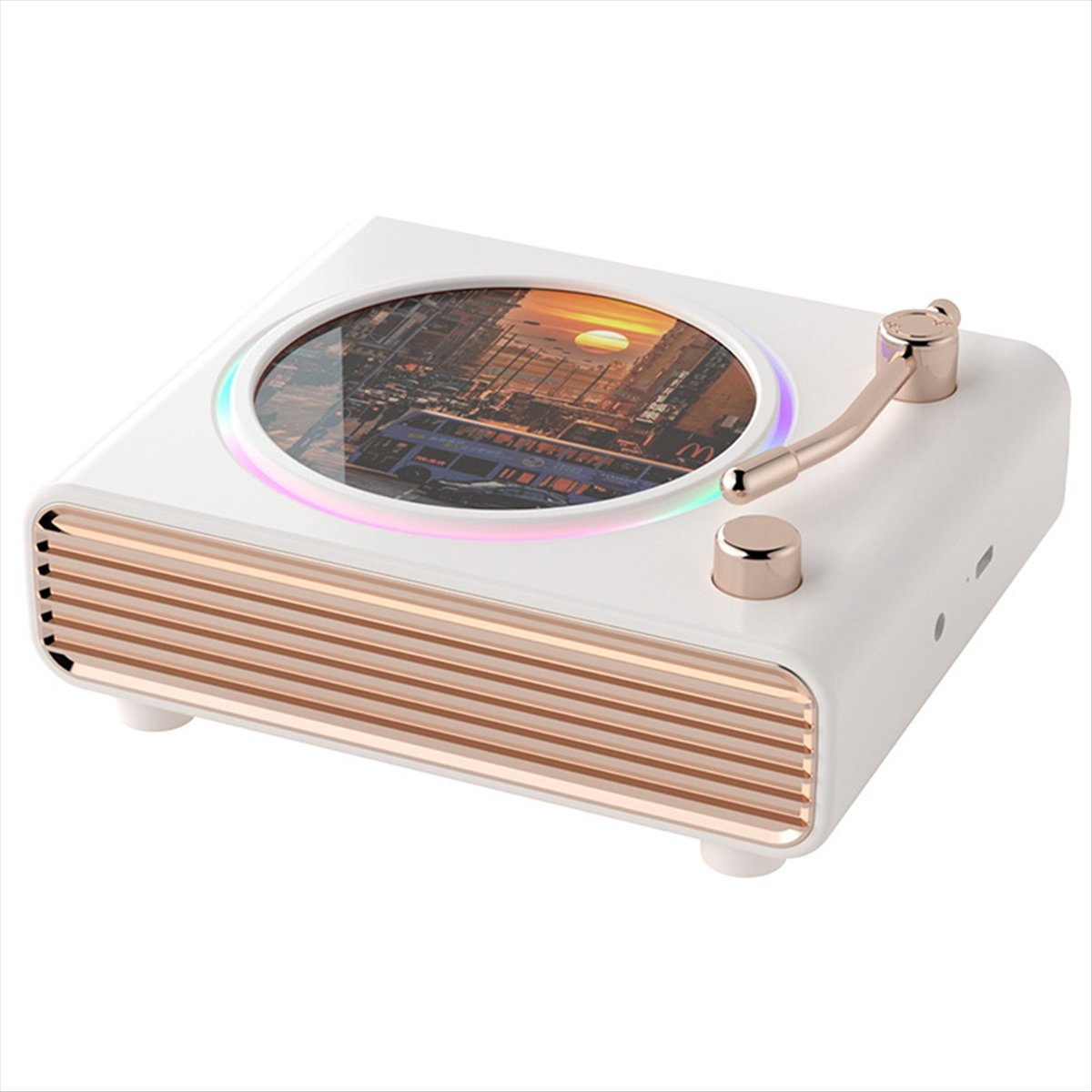 *X07A Portable Retro White Blu - Speakers ulasan dan harga