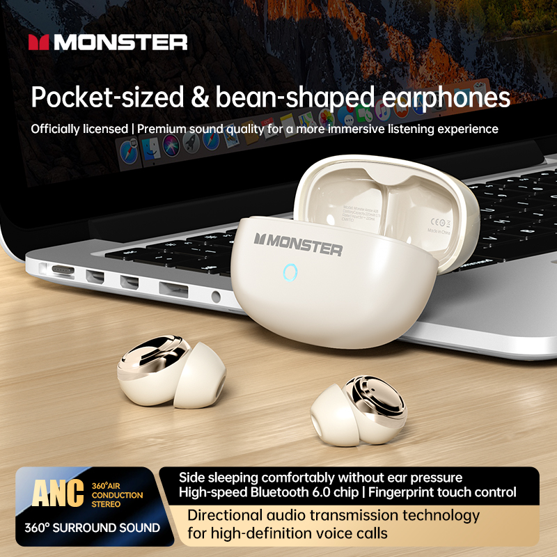 Monster A08 ANC Bluetooth 6.0  - Sleep Mask Headphones Bluetooth ulasan dan harga