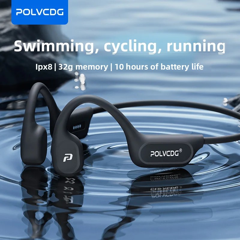 POLVCDG X9 Bone Conduction Ear - Open Ear Air Conduction Headphones ulasan dan harga