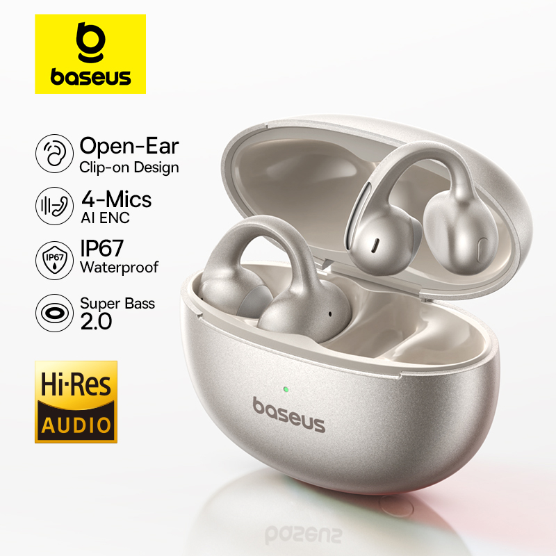 Baseus MC1 Pro Ear Clip Wirele - Open Ear Air Conduction Headphones ulasan dan harga