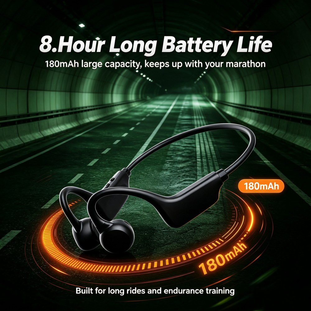 KEBIDUMEI Bluetooth 6.0 Air Co - Open Ear Air Conduction Headphones ulasan dan harga