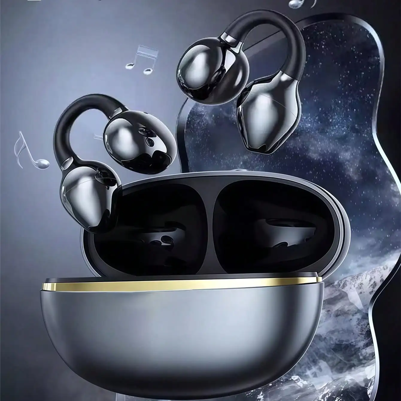 Open Ear Bluetooth Headset Cli - Open Ear Air Conduction Headphones ulasan dan harga