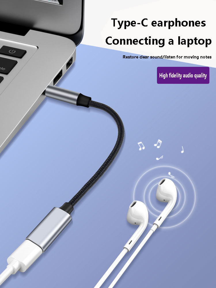 3.5mm Male to Type-C Aux Audio - Type C Wired Earphones With Mic ulasan dan harga