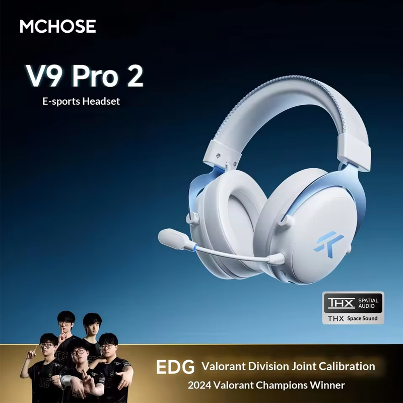 MCHOSE V9 Pro 2 E-sports Wirel - Anc Wireless Over Ear Headphones ulasan dan harga