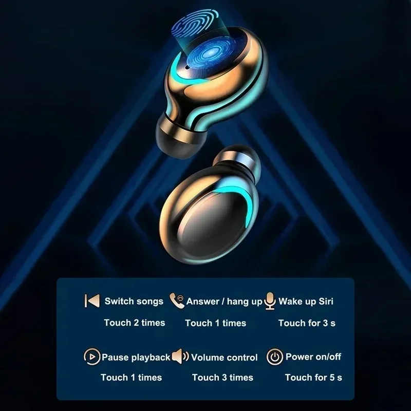TWS Wireless Earphones With Di - Tws Earbuds Bluetooth 5.3 ulasan dan harga