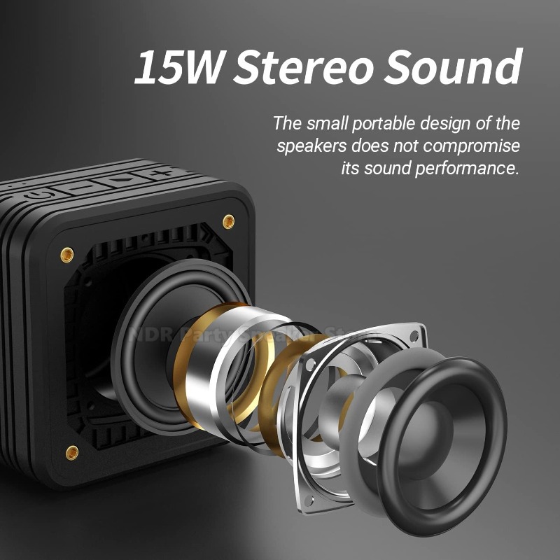 M10 15W Speaker BT 5.0 Portabl - Portable Bluetooth Speaker Waterproof Ipx7 ulasan dan harga